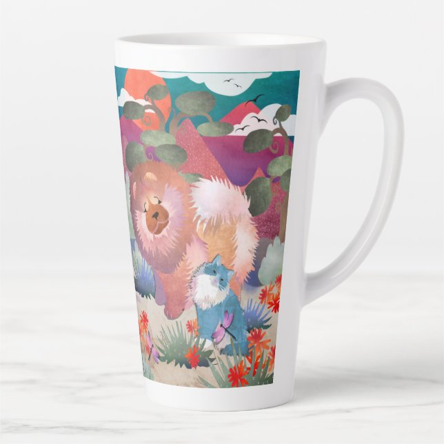 LIONZ AND DRAGONZ Latte Mug (Right)