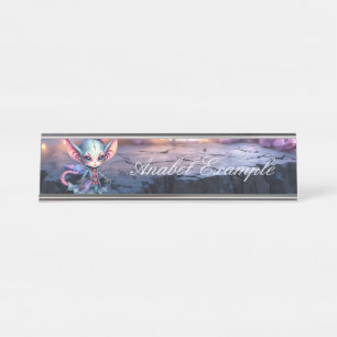 Liora – Crystal Heart from the Stars Desk Name Plate