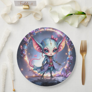 Liora – Crystal Heart from the Stars Paper Plate