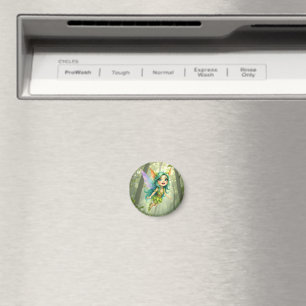 Liora the Forest Sprite –Enchanted Fairy Companion Magnet