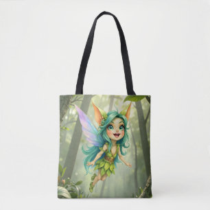 Liora the Forest Sprite –Enchanted Fairy Companion Tote Bag