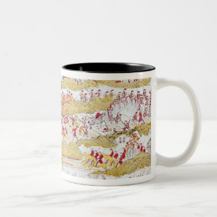 Liou Repelling the French at Bach Ninh Two-Tone Coffee Mug