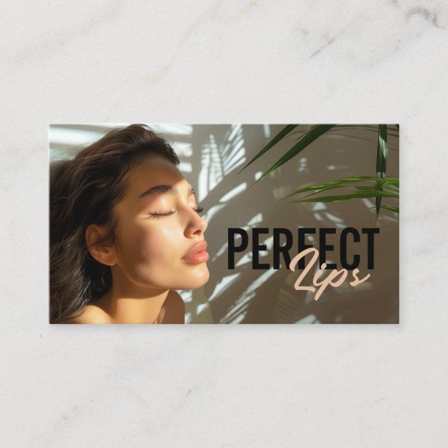 Lip Augmentation Lips Filler Procedure Business Card (Front)