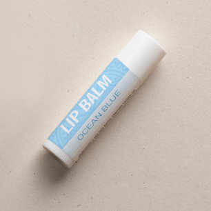 Lip Balm Label - Ocean Blue - 1.25" Square