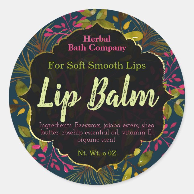 Lip Balm Labels (Front)