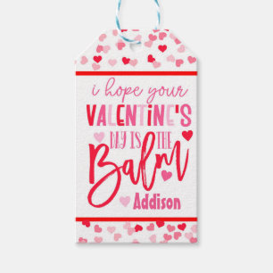 Lip Balm Valentine favour tags