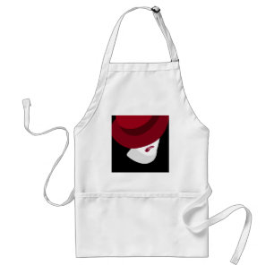 Lip bite - tricolor portrait standard apron