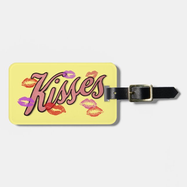 LIP KISSES  LUGGAGE TAG (Front Horizontal)