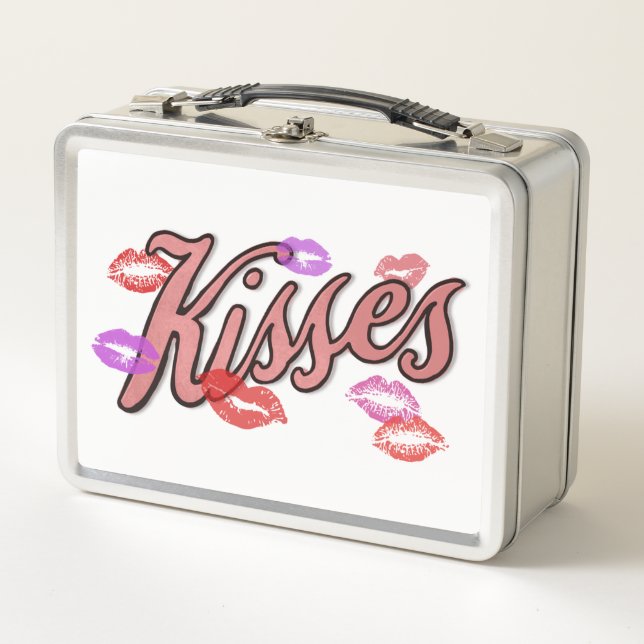 LIP KISSES  METAL LUNCH BOX (Front)