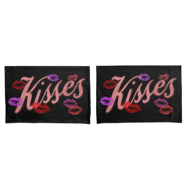 LIP KISSES  PILLOWCASE (Front-Set)