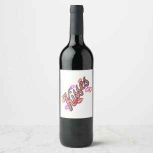 LIP KISSES WINE LABEL