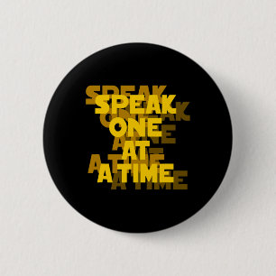 Lip Reading ASL Hand Gesture Deaf Hearing Loss Awa 6 Cm Round Badge