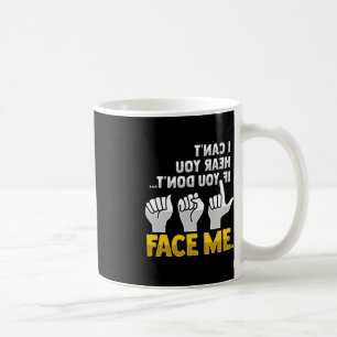 Lip Reading ASL Hand Gesture Deaf Hearing Loss Awa Coffee Mug