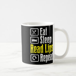Lip Reading Asl Hand Gesture Deaf Hearing Loss Awa Coffee Mug
