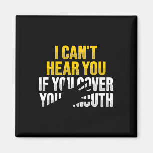 Lip Reading ASL Hand Gesture Deaf Hearing Loss Awa Magnet