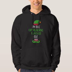 Lip Reading Teacher Elf Christmas Family Matching Hoodie