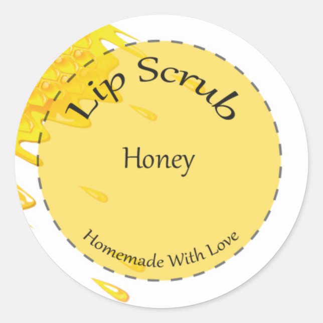 Lip Scrub Sticker (Front)