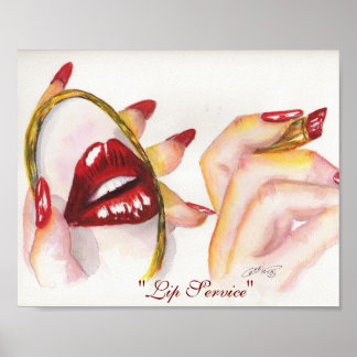"Lip Service!" 8x10 Print