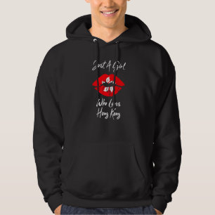 Lip Women's Girls' Flag Hong Kong Hoodie