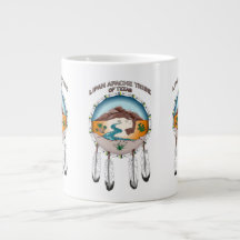 Lipan Apache Tribe 20 oz White Jumbo Mug
