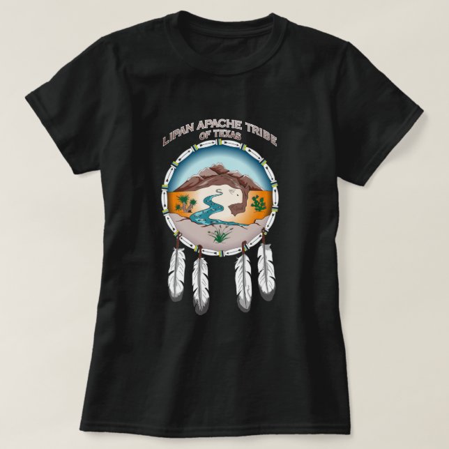 Lipan Apache Tribe of TX Women's Basic Dark TShirt (Design Front)
