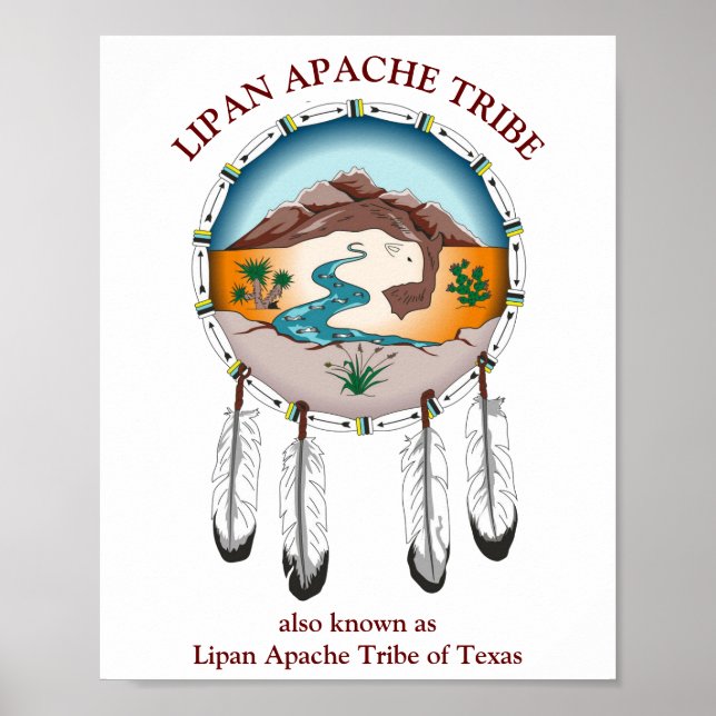 Lipan Apache Tribe Shield Poster (Front)
