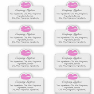 Lipgloss Beauty Logo Ingredient Business