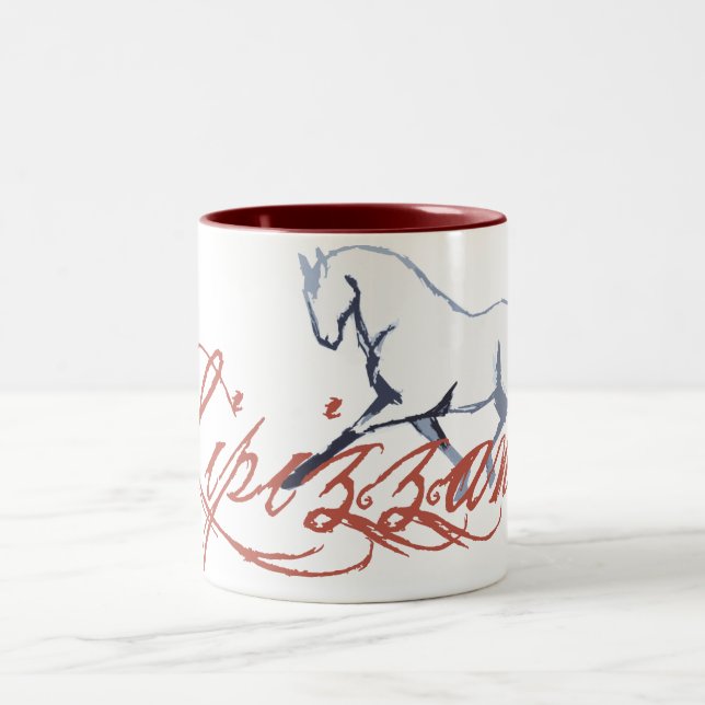 Lipizzaner Two-Tone Coffee Mug (Center)