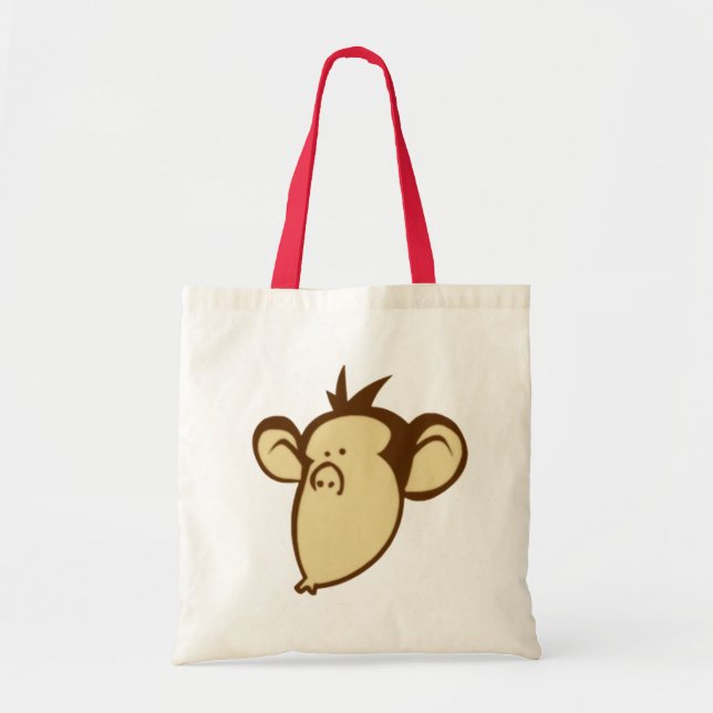 Lippy Monkey Tote Bag (Front)
