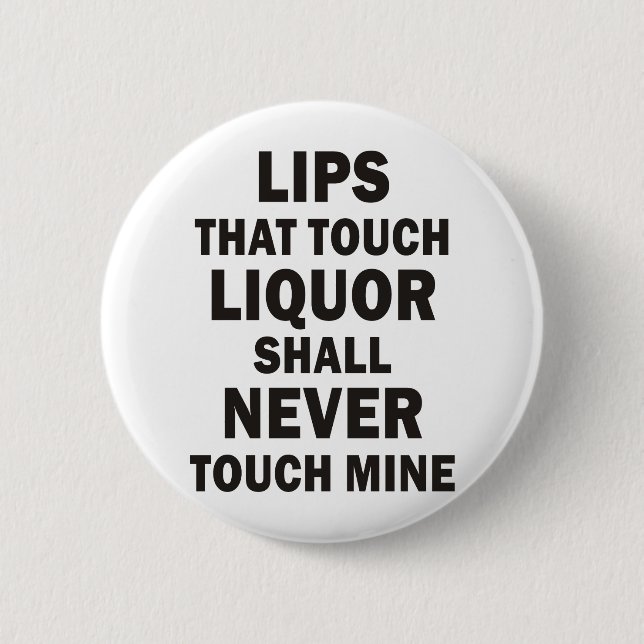 Lips 6 Cm Round Badge (Front)