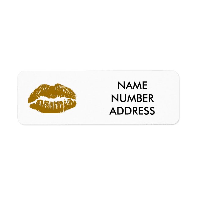 LIPS ADDRESS LABEL/BOOK LABEL RETURN ADDRESS LABEL (Front)