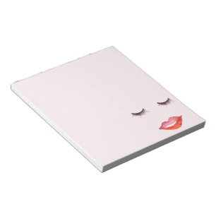 Lips and Eyelashes Notepad