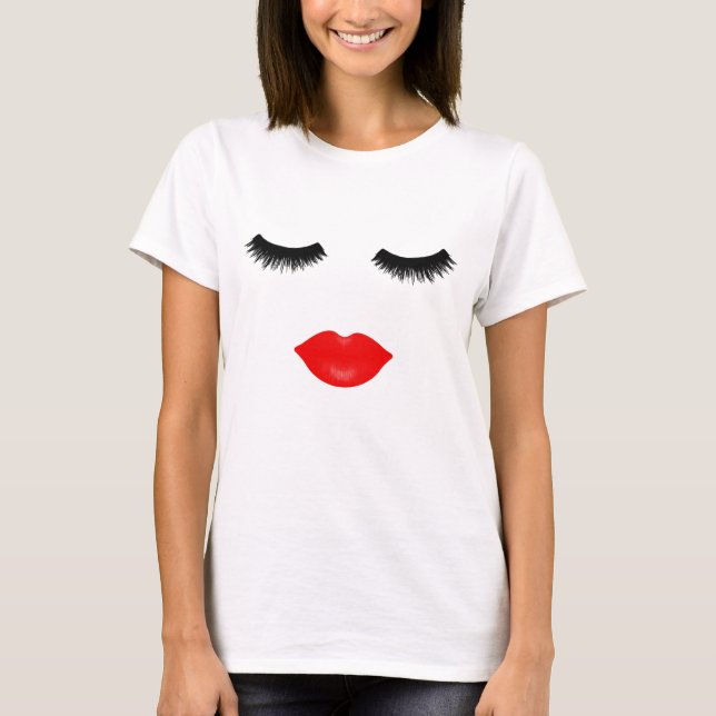 Lips and Lashes T-Shirt (Front)