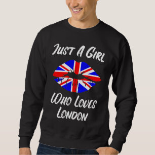 Lips and Mouth Love Union Jack Flag London Sweatshirt