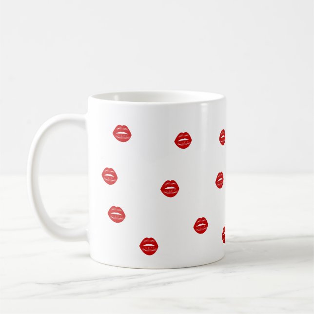 Lips Bachelorette Party Coffee Mug (Left)