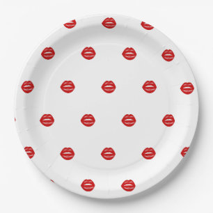 Lips Bachelorette Party Paper Plate