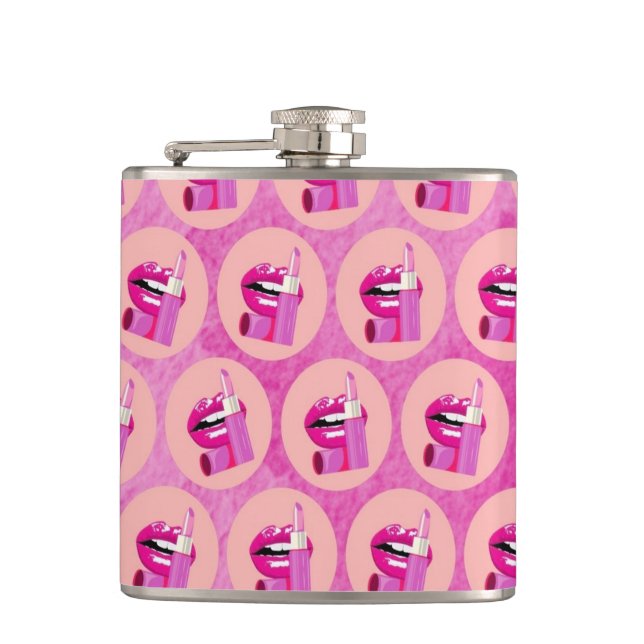 Lips Hip Flask (Front)