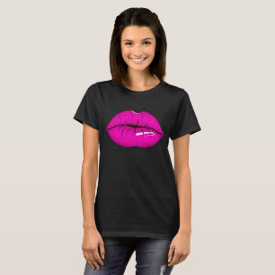 Lips kiss Fashion Girl T-Shirt
