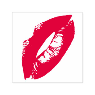 Lips Kiss Lipstick Self-inking Stamp
