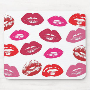 lips kiss mouse pad