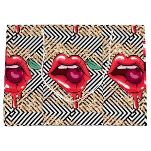 lips large gift bag