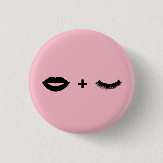 Lips + Lashes Pin