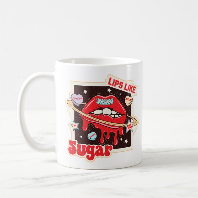 Lips Like Sugar Coffee Mug (Left)
