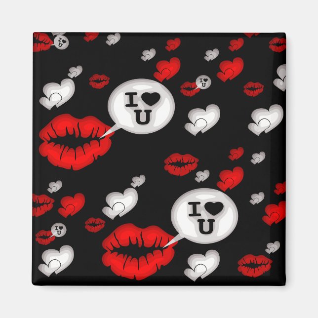 Lips & Love Talk Magnet (Front)