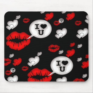 Lips & Love Talk Mouse Pad