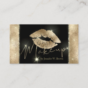 Lips Makeup elegant luxury Business Card