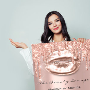 Lips  Makeup Opening Hours Salon Rose Drips Spark Poster