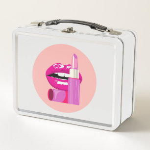 Lips Metal Lunch Box