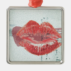 Lips Metal Ornament