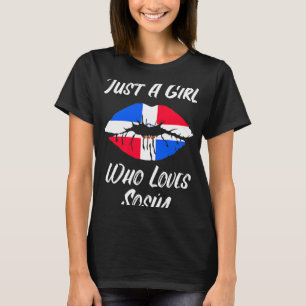 Lips Mouth Love Dominican Republic Flag Sosua T-Shirt
